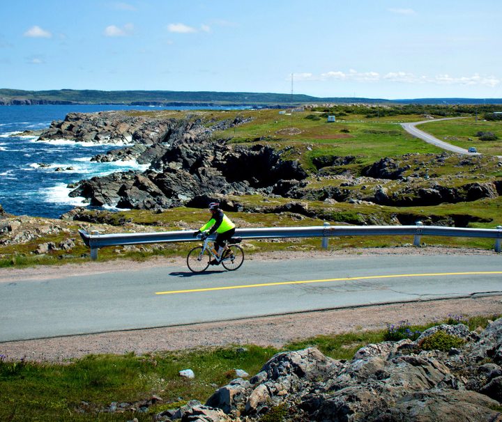A Freewheeling Adventure cycling route through the magic of Newfoundland's rural East Coast on mostly paved coastal roads.