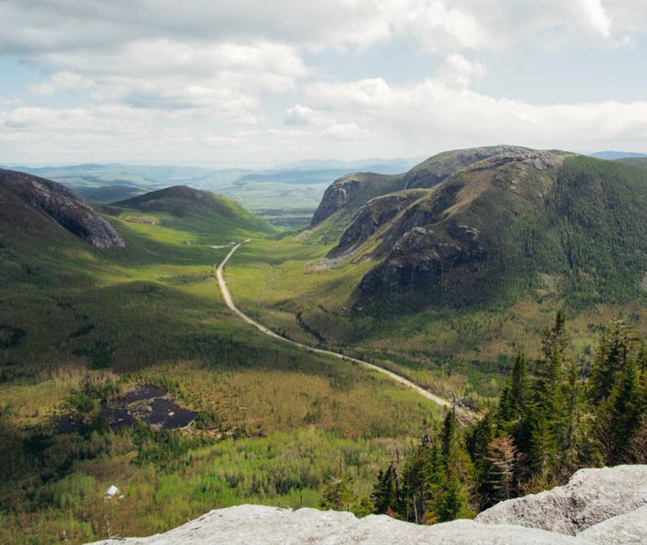 This image shows the Saguenay Fjord National Park in Quebec, Canada, during the autumn season